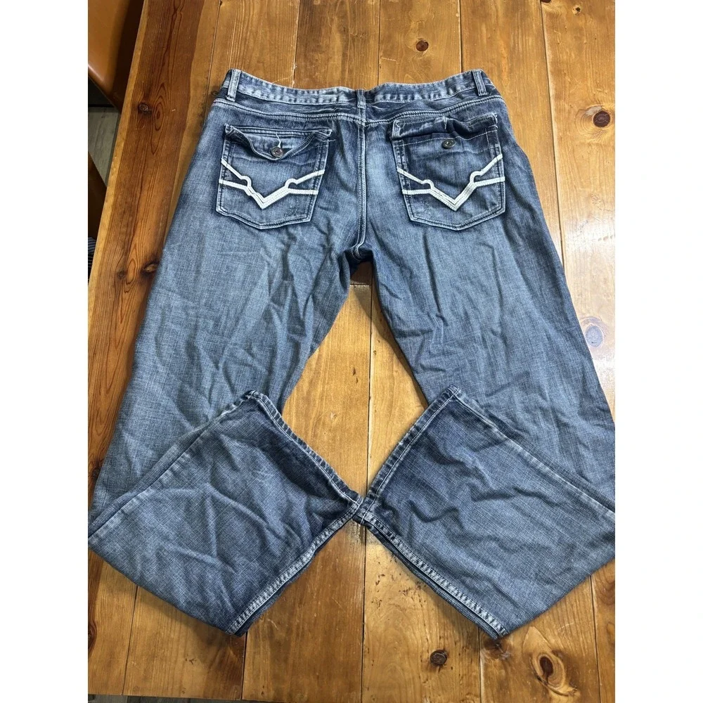 I-N-C International Concepts Men's Jeans Blue Relaxed Fit Denim Waist 38 Inseam